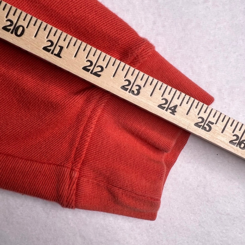 Chaps Mens XXL Orange‎ Quarter Zip Pullover Cotton Mock Neck Sweater Logo - Picture 6 of 7